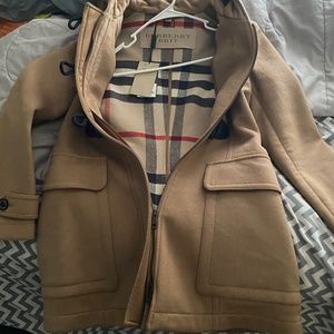 Burberry Brit Wool Toggle Coat Size 6